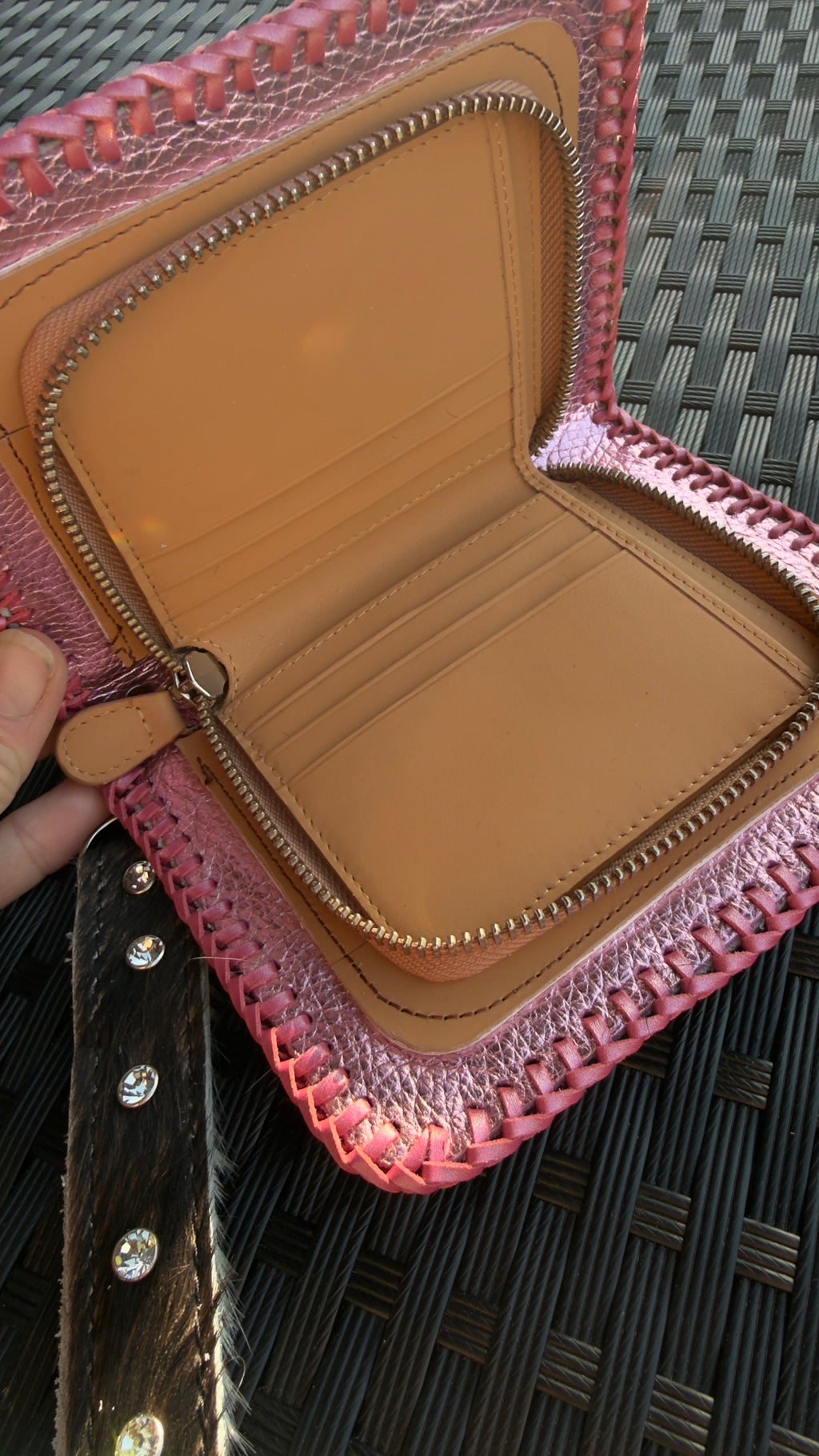 Hair on hide Cowtown wallet